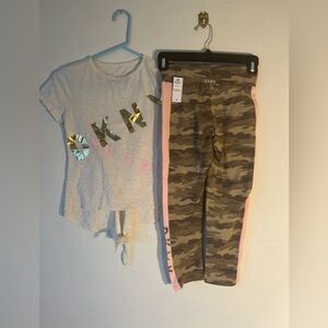 New NWT Girls DKNY 2-Piece Set